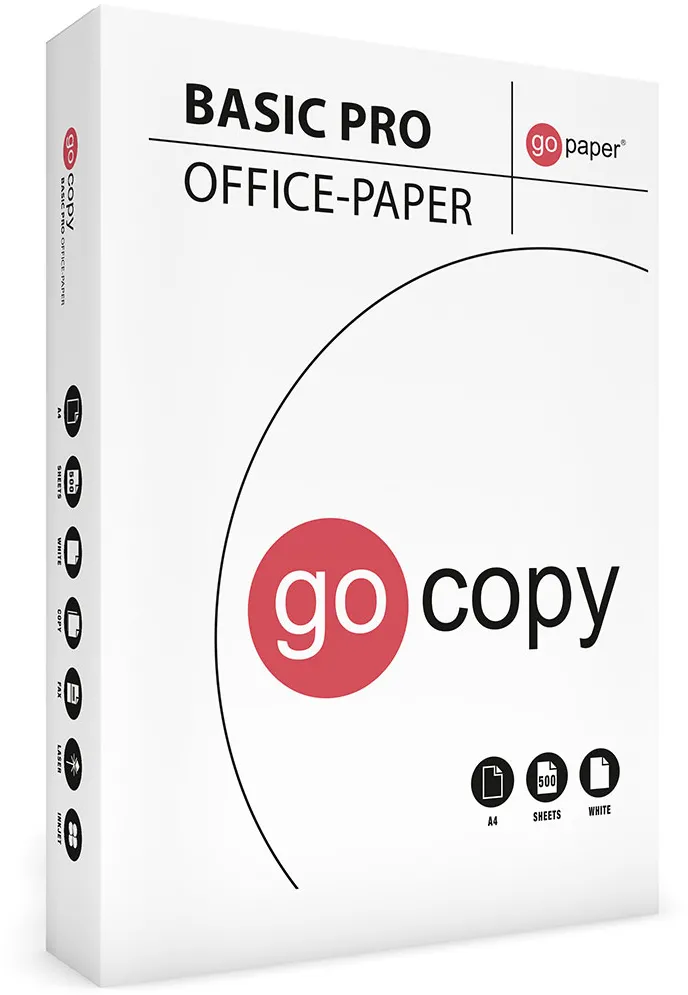 Hartie copiator GO COPY BASIC, A4, 70 g/mp, 500 coli/top, 5 topuri/cutie