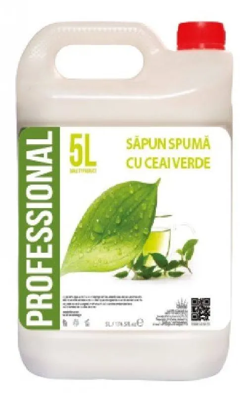 Sapun profesional lichid spuma Green Tea, 5L