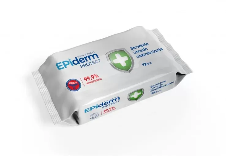 Servetele umede dezinfectante Epiderm 72buc/UM