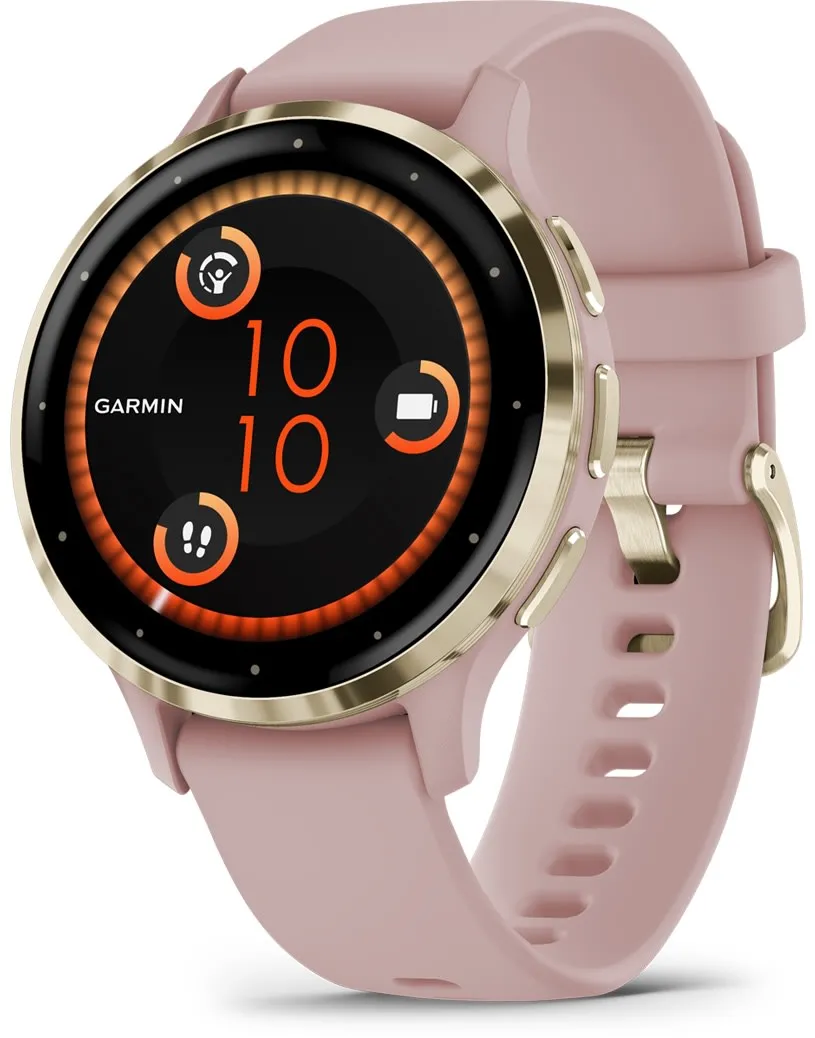 Garmin - Venu 3S - Dust Rose | Soft Gold