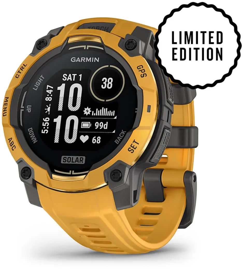 Garmin - Instinct 3 - 45 mm Solar - Sunburst | Gray - smartwatch robust cu GPS
