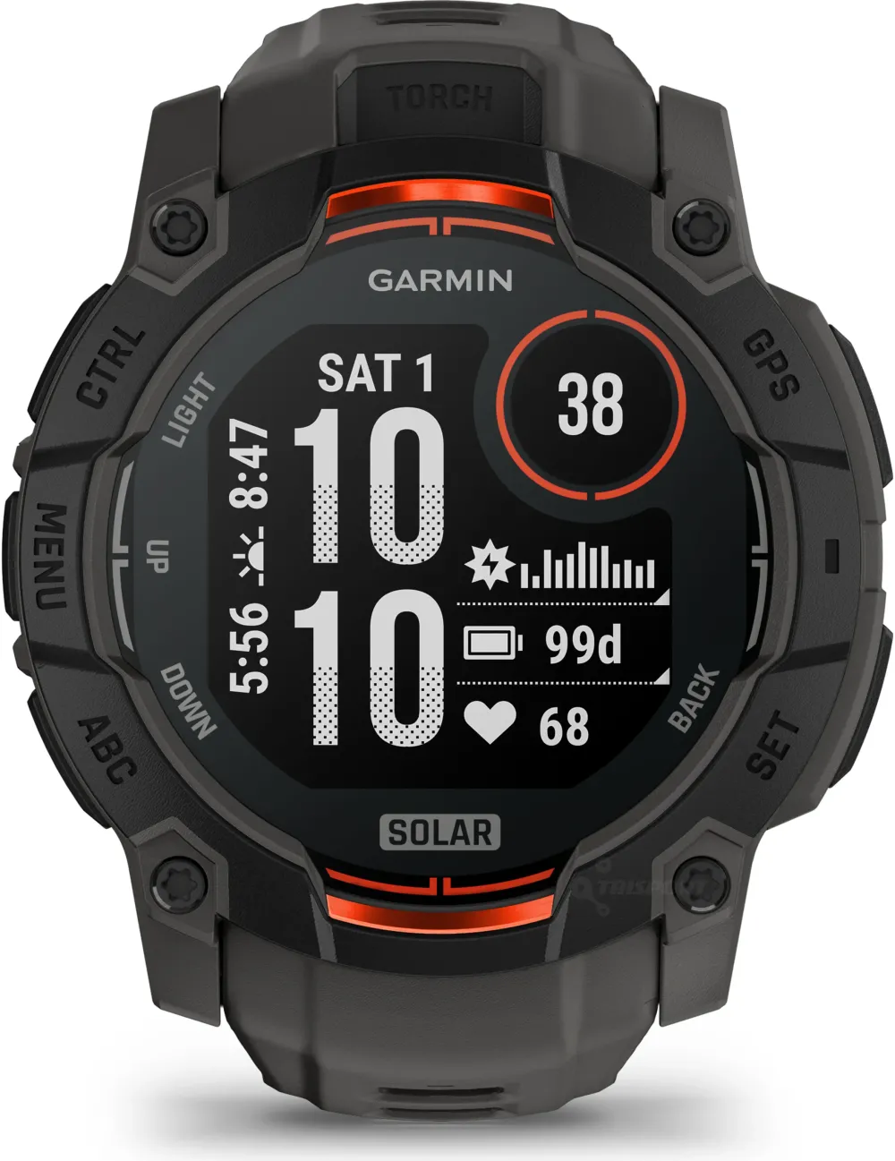 Garmin - Instinct 3 - 50 mm Solar negru - smartwatch robust cu GPS