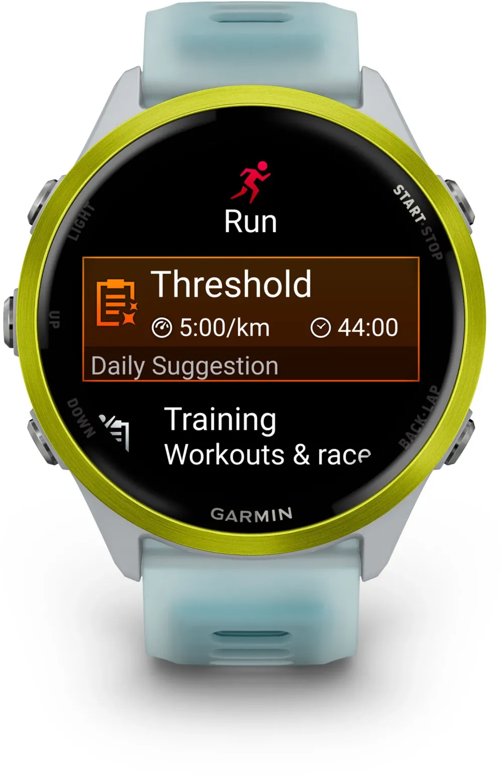 Garmin - Forerunner 570 - Whitestone I Amp Yellow - 47mm