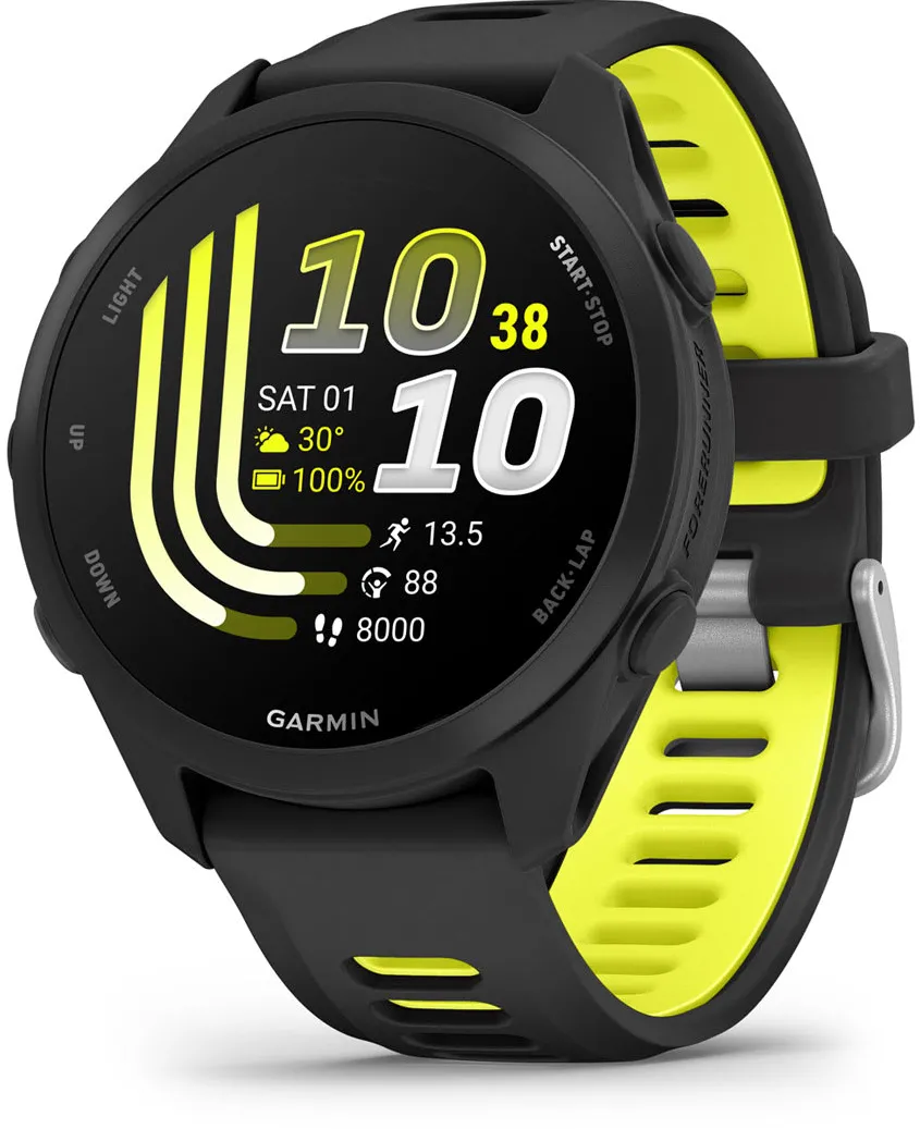 Garmin - Forerunner 170 - 43mm - Black I Amp Yellow