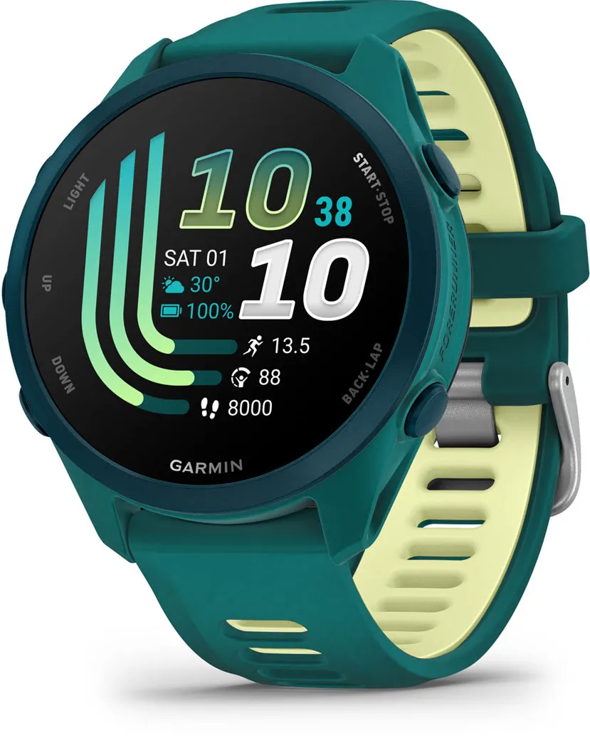 Garmin - Forerunner 170 Music - 43mm - Teal Green | Citron