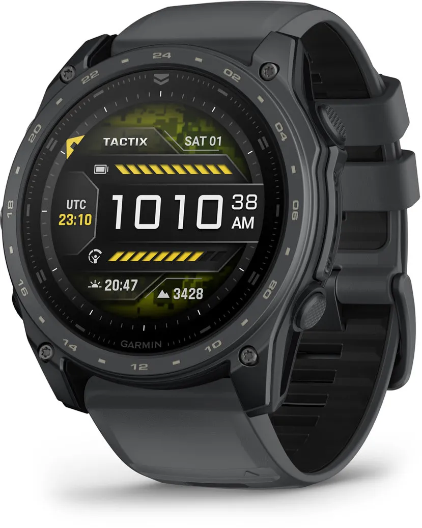 Garmin - Tactix 8 AMOLED Sapphire Cerakote Ballistics Ultralight - Slate Gray - 51 mm