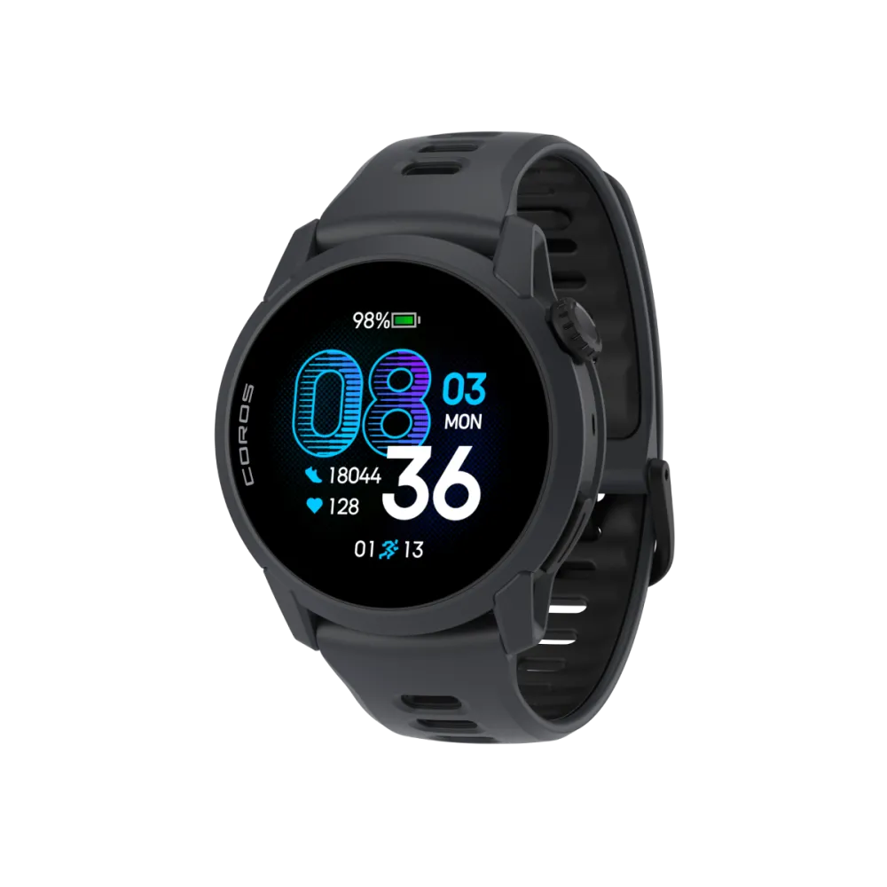 Coros - Pace 4 - Silicone -  Black | Crystal