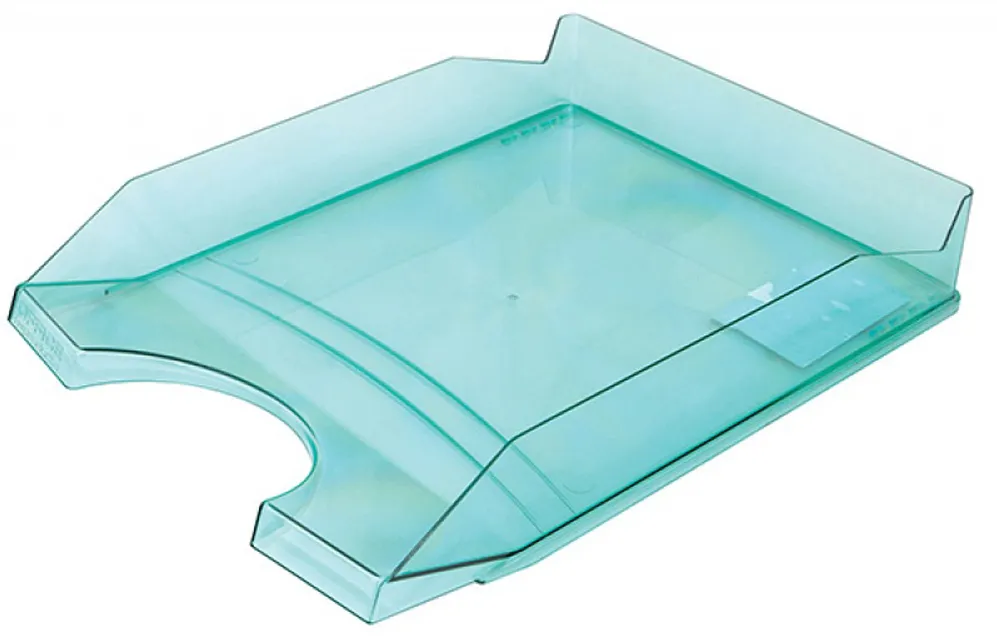 Tavita pentru documente Office Products, verde transparent