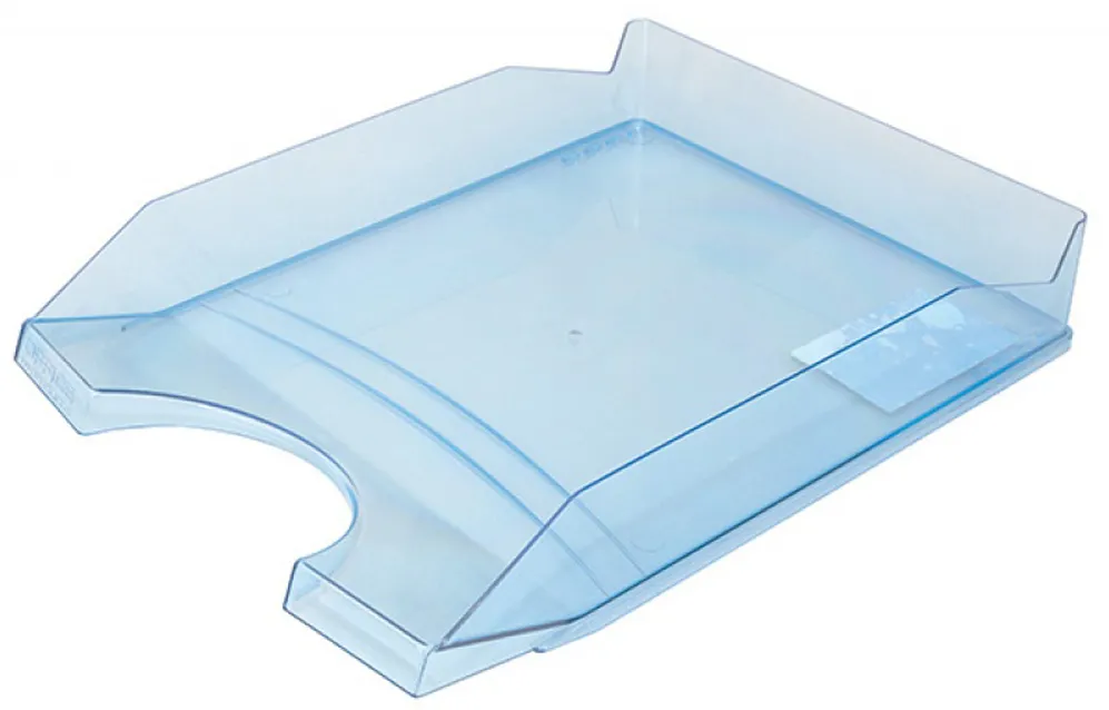 Tavita pentru documente Office Products, albastru transparent