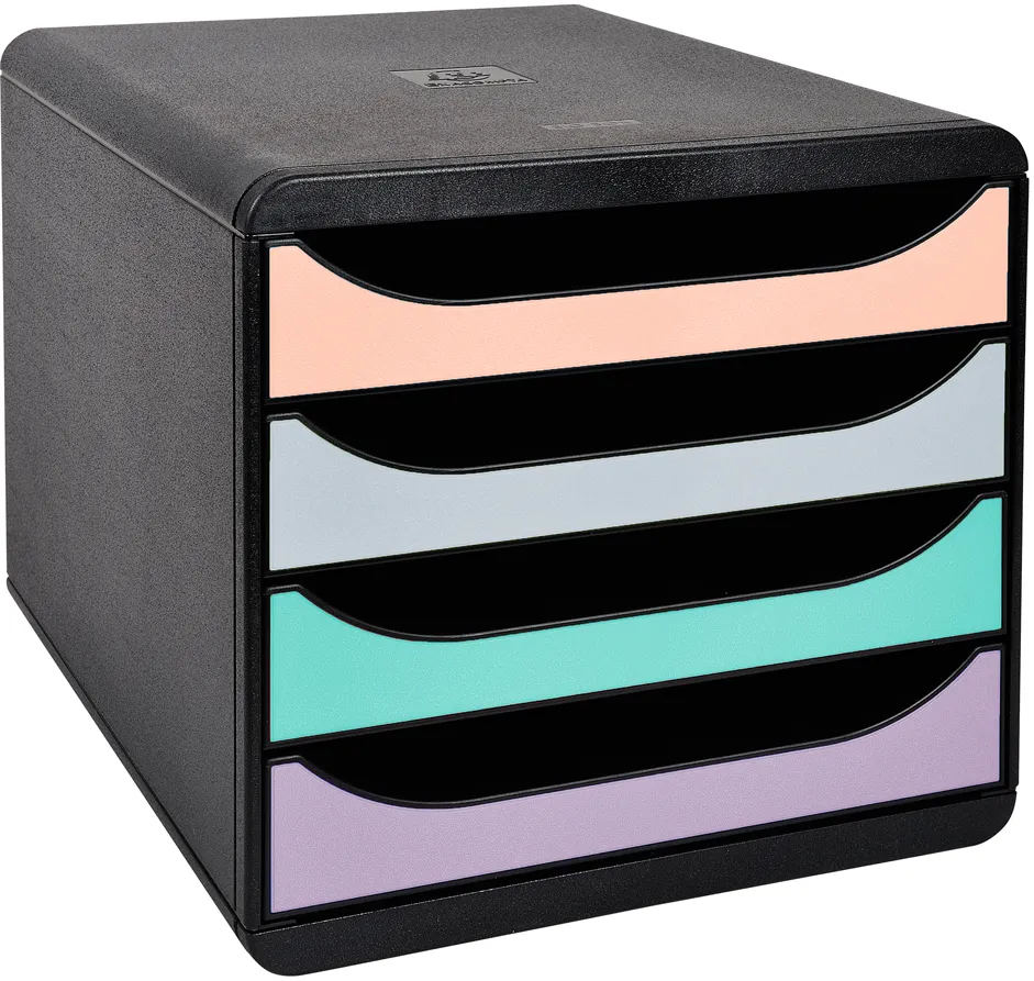 Organizator Exacompta Aquarel, 4 sertare, A4, 347x278x267 mm