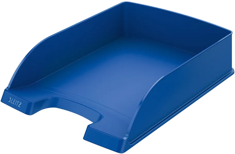 Tavita pentru documente Leitz Plus standard, plastic, albastra