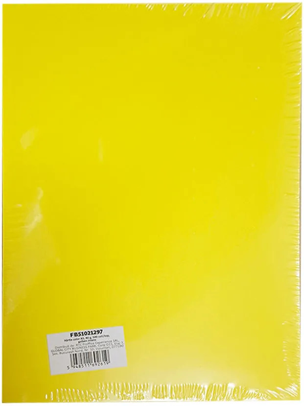 Hartie color A5, 80g, 500 coli/top, galben intens