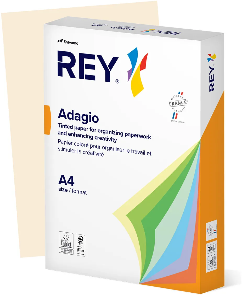 Hartie color REY Adagio, A4, 80g, 500 coli/top, ivoire, Ivory 93