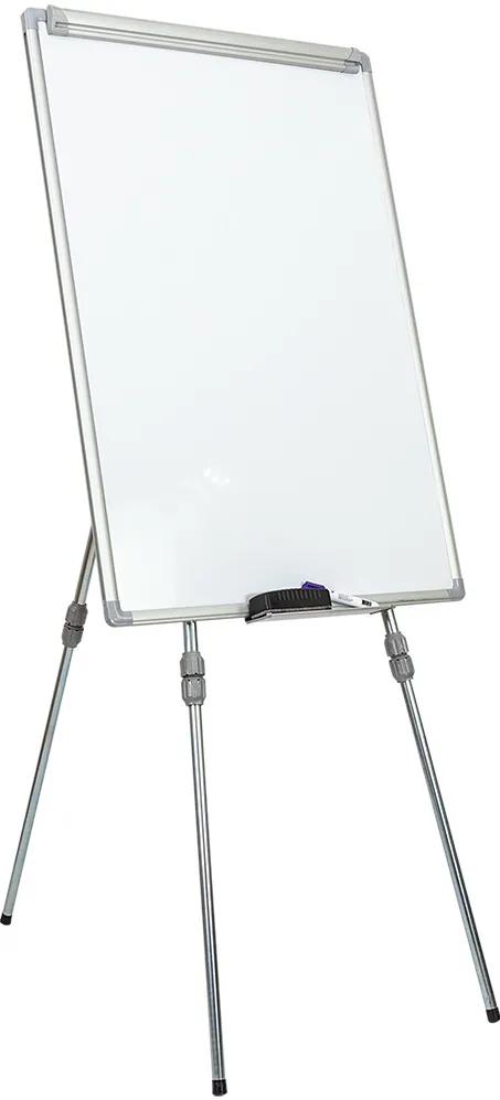 Flipchart magnetic, Noki, INT-619-4F, 70x100 cm, rama aluminiu, trepied ajustabil