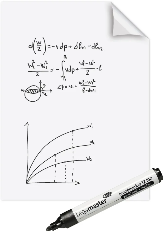 Flipchart Legamaster Magic Chart Whiteboard, alb, 25 coli/set