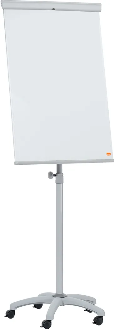 Flipchart mobil NOBO Essentials, otel lacuit, 105x68 cm, magnetic, alb