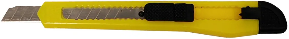 Cutter mic, 9 mm, sina plastic, cu sistem de blocare
