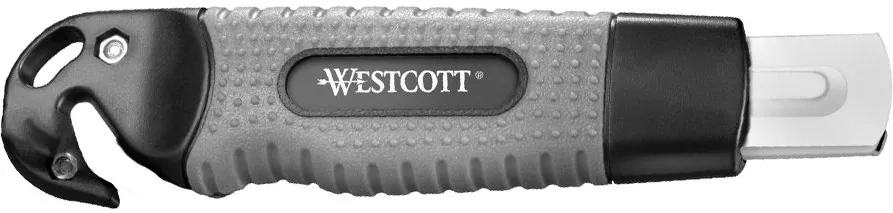 Cutter profesional Westcott, latime lama - 18 mm, maner pentru dezambalare