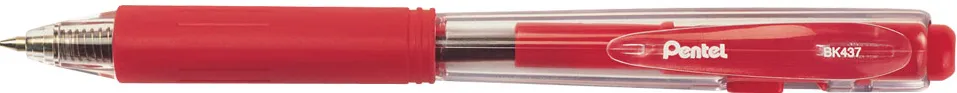 Pix cu mecanism, Pentel, BK-437, 0.7 mm, plastic, rosu