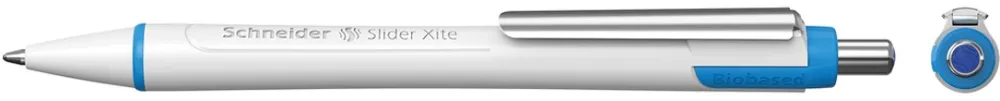 Pix gel Schneider Slider Xite, cu mecanism, varf 0.6 mm, scriere albastru