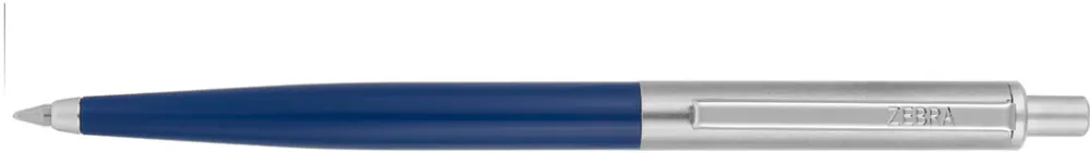 Pix cu mecanism Zebra, 901, 0.7 mm, corp albastru, scriere albastra