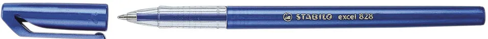 Pix, Stabilo, Excel 828, 0.38 mm, plastic, albastru, 10 bucati/cutie