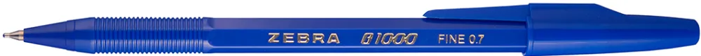 Pix fara mecanism Zebra B1000, corp plastic, varf 0.7 mm, culoarea scrierii albastru