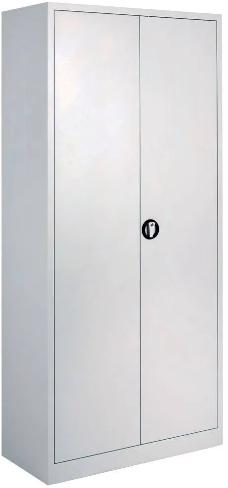 Dulap metalic Ceha, gri, 92x42x195 cm, 2 usi batante si 4 polite
