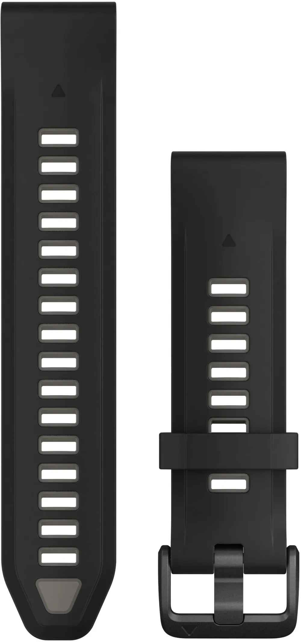 Garmin - curea silicon - QuickFit 20 watch band - Black | Pebble Gray Silicone