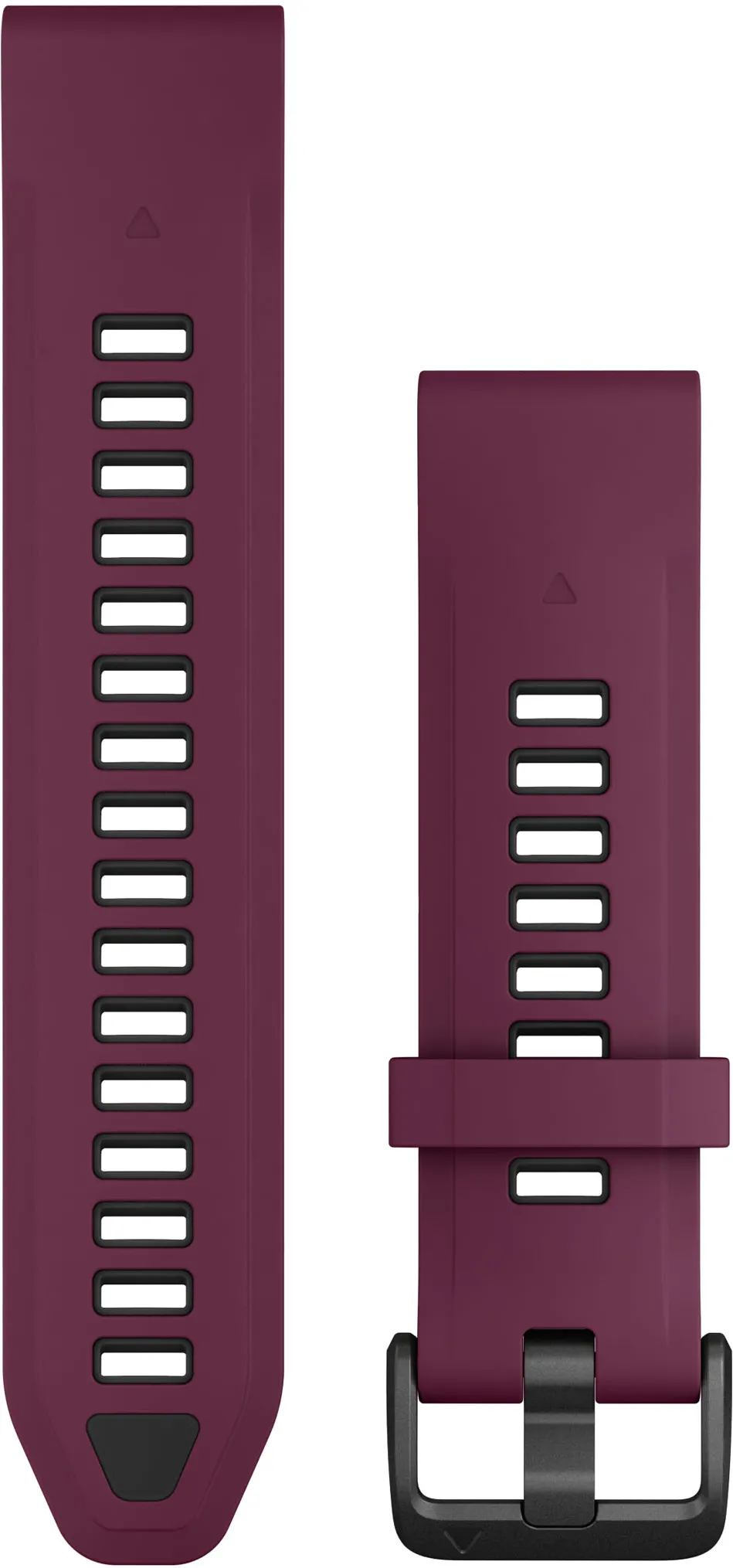 Garmin - curea silicon - QuickFit 20 watch band - Merlot | Graphite Silicone