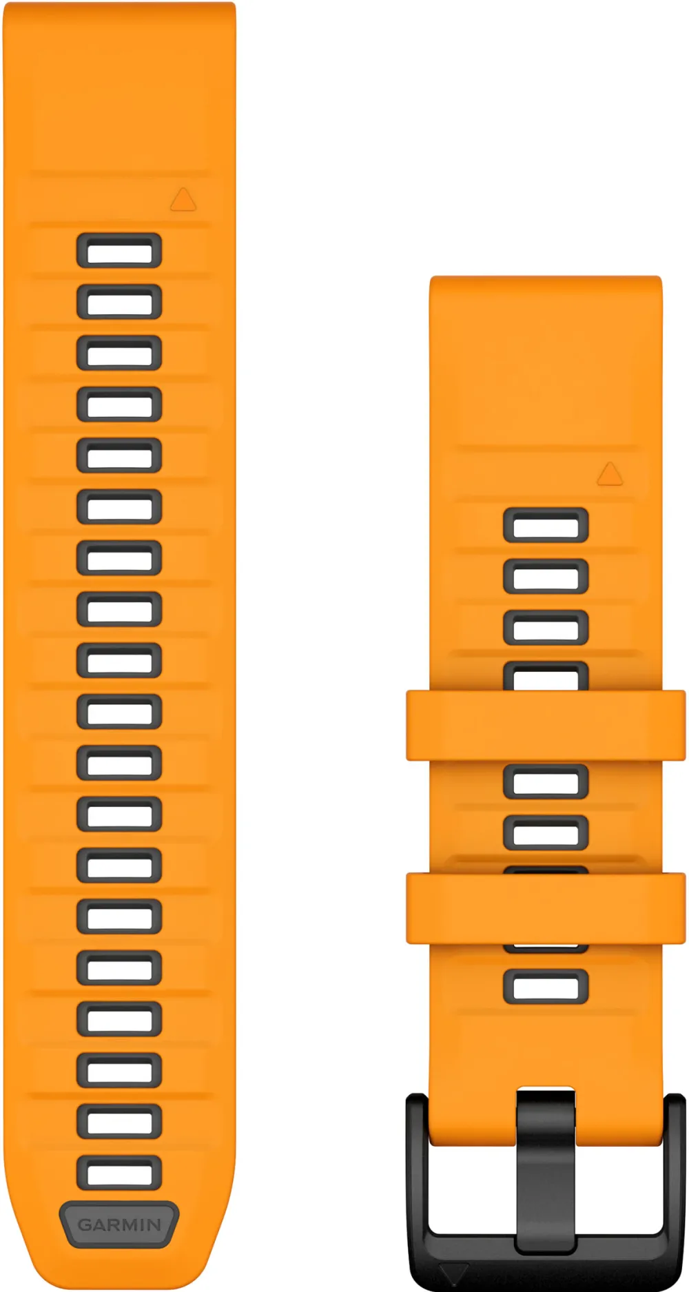 Garmin - curea silicon - QuickFit 22 watch band - Spark orange | Graphite Silicone