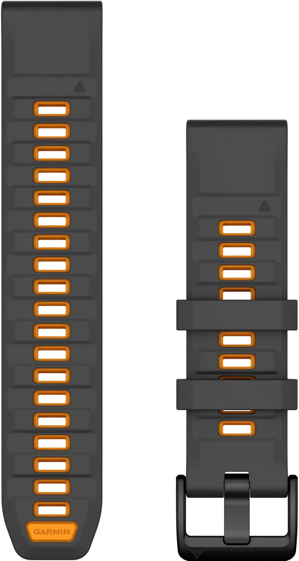 Garmin - curea silicon - QuickFit 22 watch band - Graphite | Spark orange Silicone