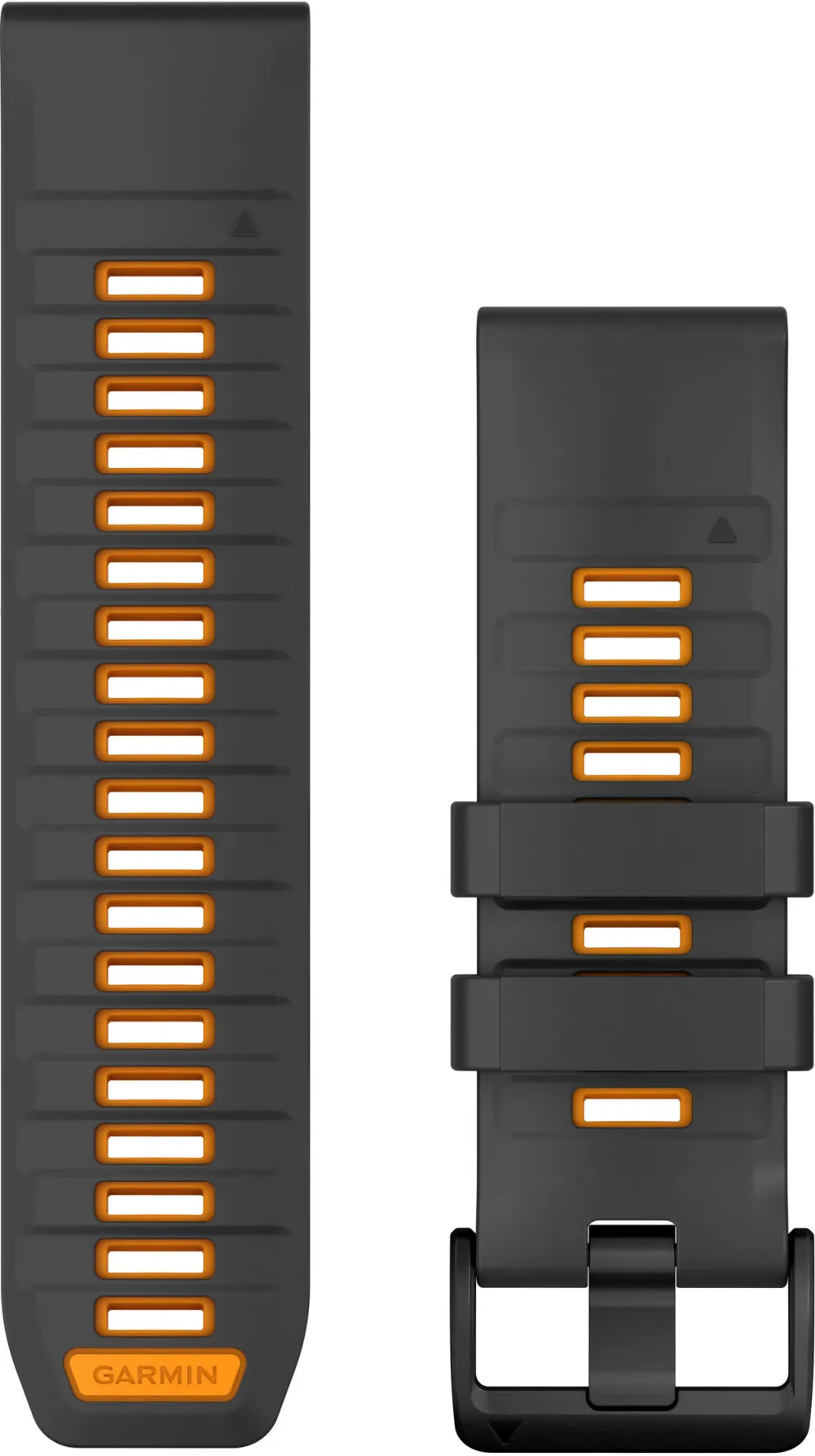 Garmin - curea silicon - QuickFit 26 watch band - Graphite | Spark orange Silicone