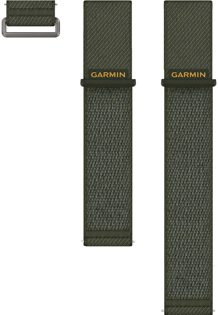 Garmin - curea nailon - Quick Release 24 - Comfort Fit - Green Moss