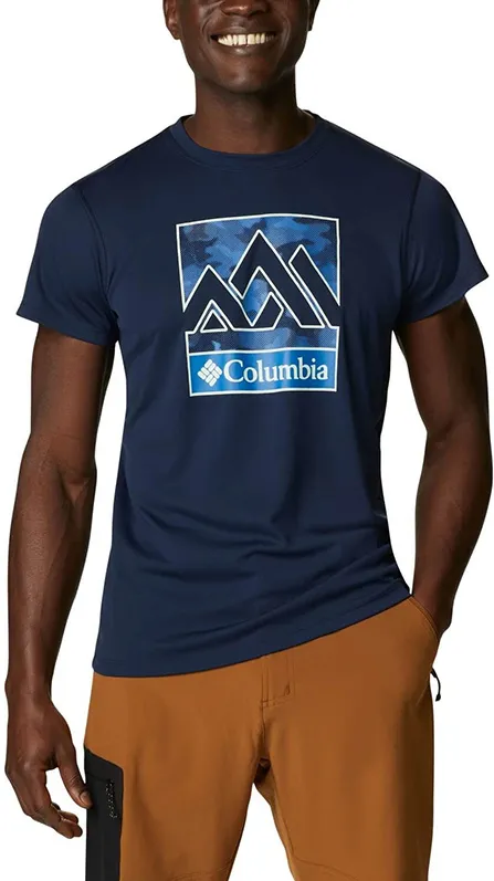 Columbia - Tricou Barbati Columbia Zero Rules Short Sleeve Graphic Shirt - albastru - L