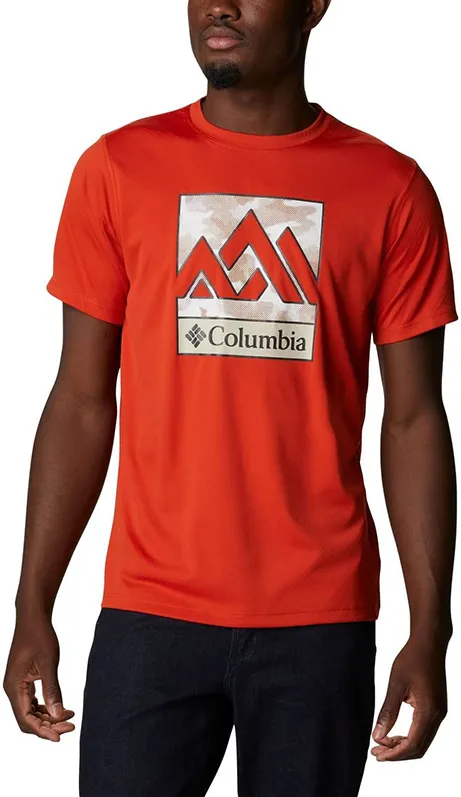 Columbia - Tricou Barbati Columbia Zero Rules Short Sleeve Graphic Shirt - rosu - M