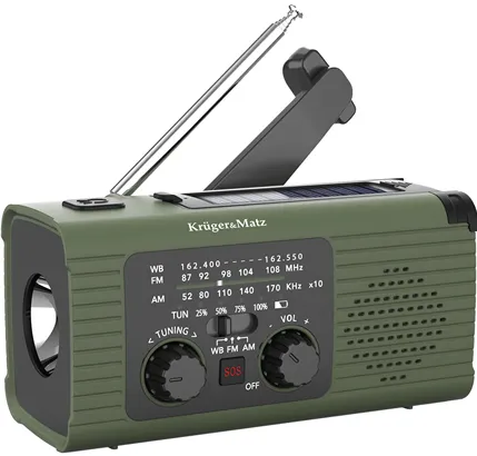 Radio multifunctional solar 5000MAH kruger&ma