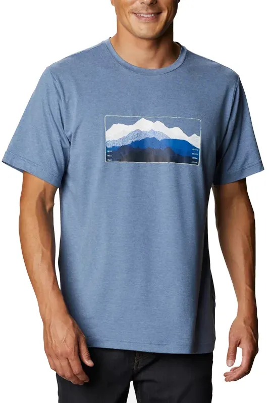 Columbia - Tricou Barbati Columbia Tech Trail Graphic Tee - albastru - L