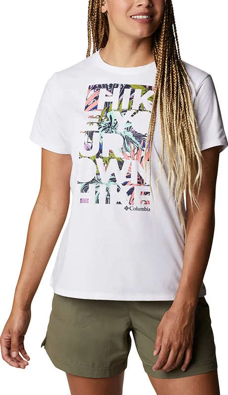 Columbia - Tricou Femei Columbia Sun Trek Ss Graphic Tee - alb - M