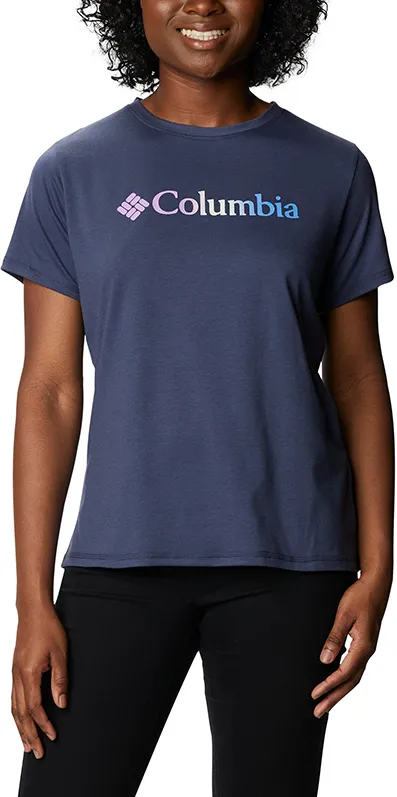 Columbia - Tricou Femei Columbia Sun Trek Ss Graphic Tee - albastru - XS