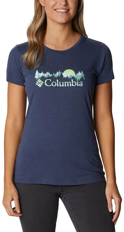 Columbia - Tricou Femei Columbia Daisy Days Ss Graphic Tee - albastru - S