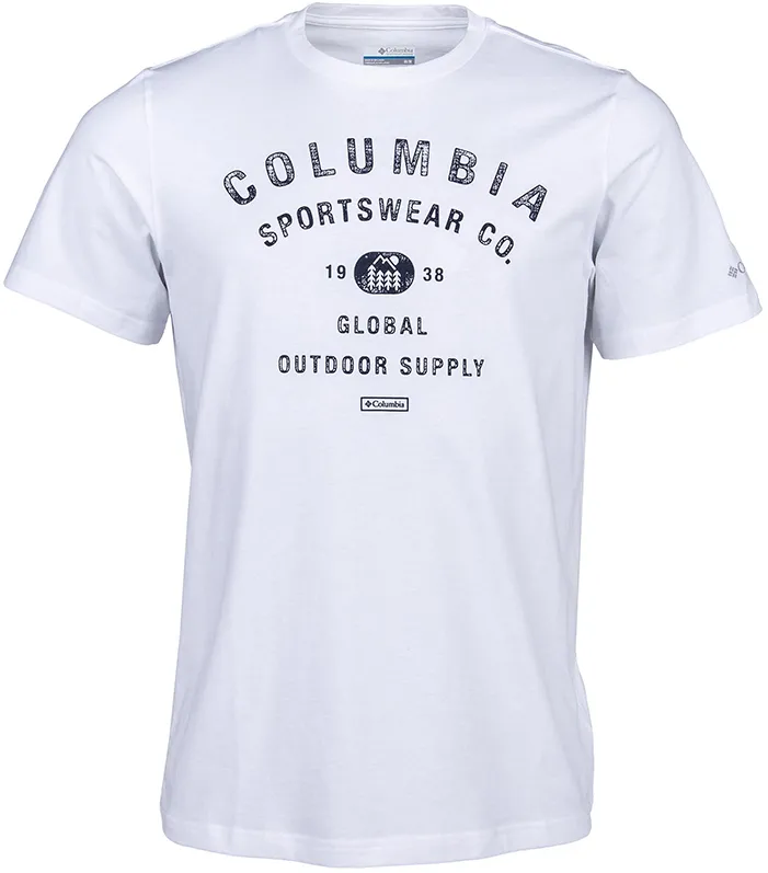 Columbia - Tricou Barbati Columbia Path Lake Graphic Tee II - alb - M