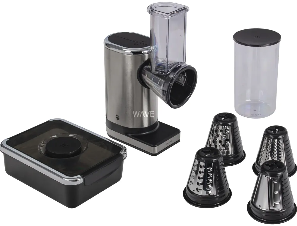WMF KÜCHENminis vegetable cutter salad-to-go, chopper (stainless steel/black, 150 watts)