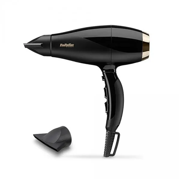 Uscator de par BaByliss 6714E, functie ionica, 3 trepte de temperatura, 2 viteze, 2300W, Negru