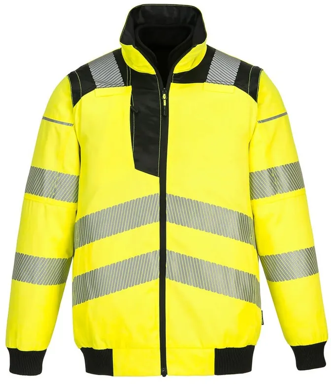 Jacheta de lucru Portwest PW302 Pilot 3 in 1 Hi-Vis, galben/negru, marime M