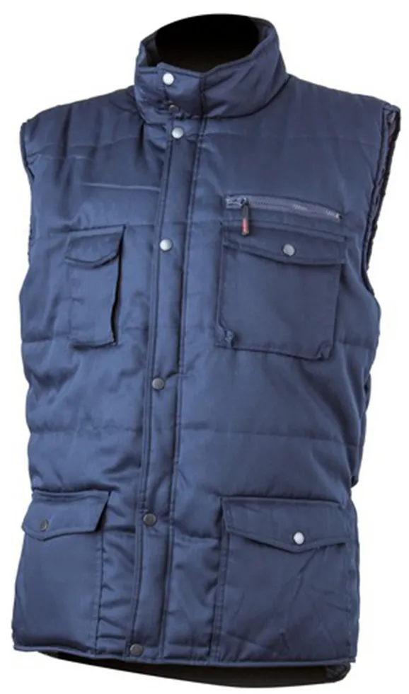 Vesta de protectie Coverguard Polena, multibuzunare, albastra, marime L