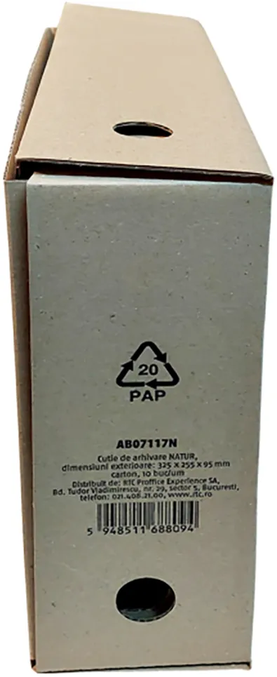 Cutie de arhivare Natur, 325 x 255 x 95 mm, carton 10 bucati/set