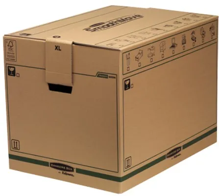 Cutie carton transport si arhivare Fellowes, FastFold, 463x480x632 mm, 127 L