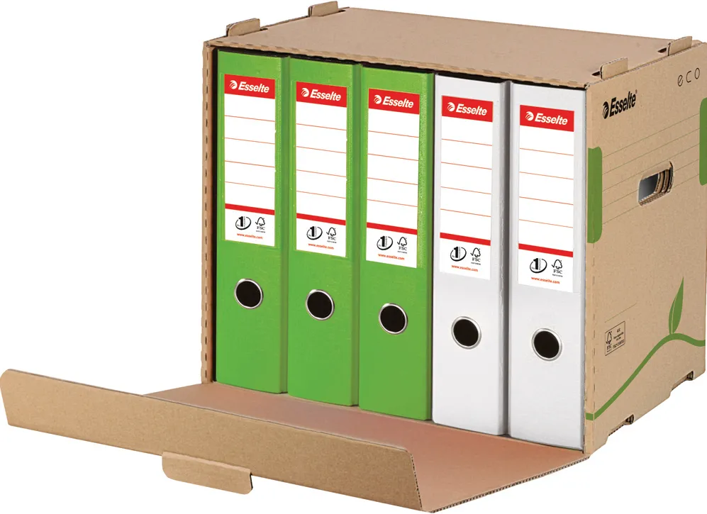 Container de arhivare Esselte Eco pentru bibliorafturi