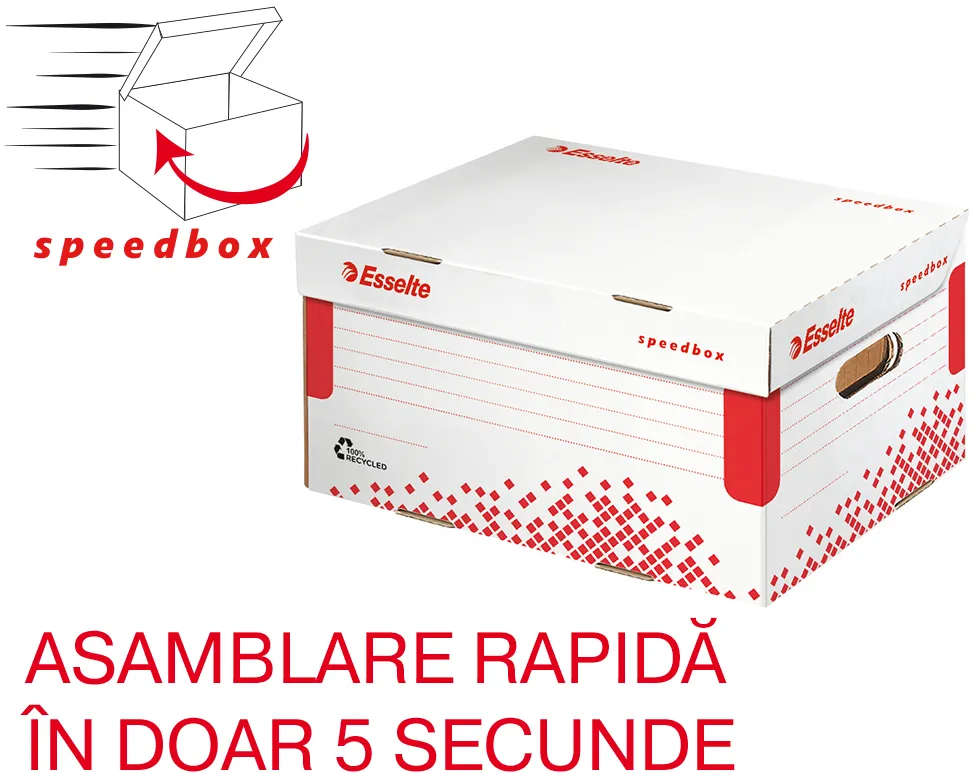Container de arhivare Esselte Speedbox cu capac M